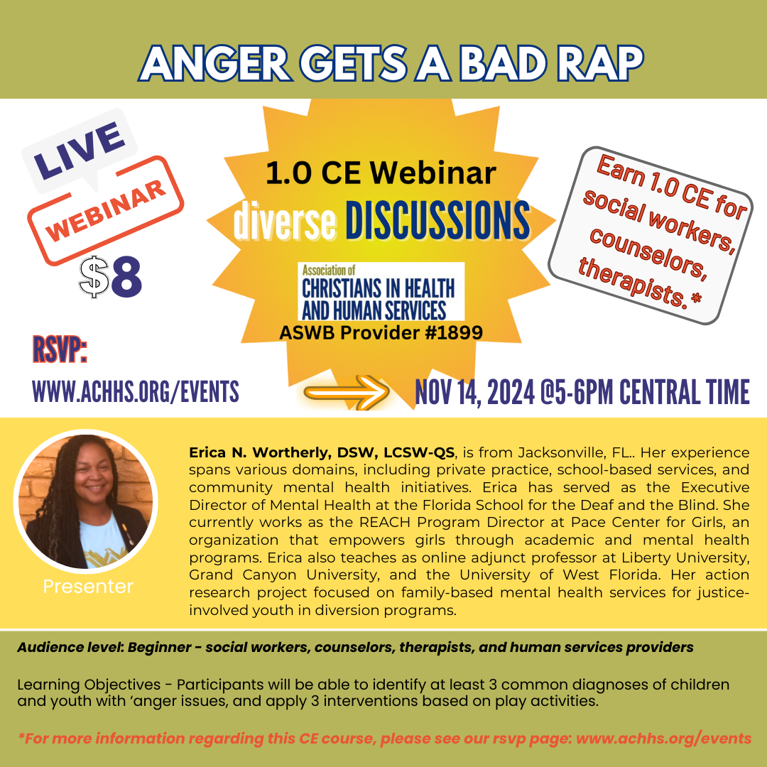 Anger Gets a Bad Rap Webinar – 1.0 CE